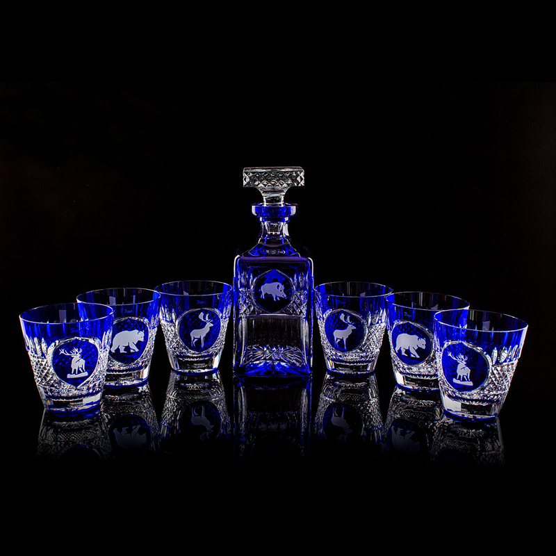 Tsar Hunt Whiskey Decanter Set