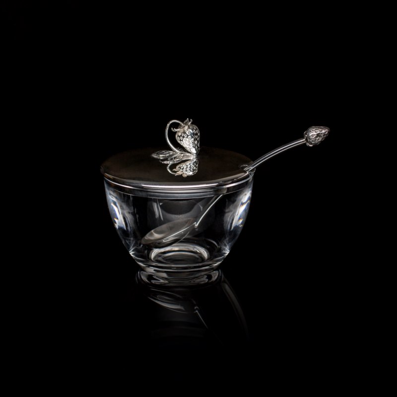 Jam Server & Strawberry Spoon