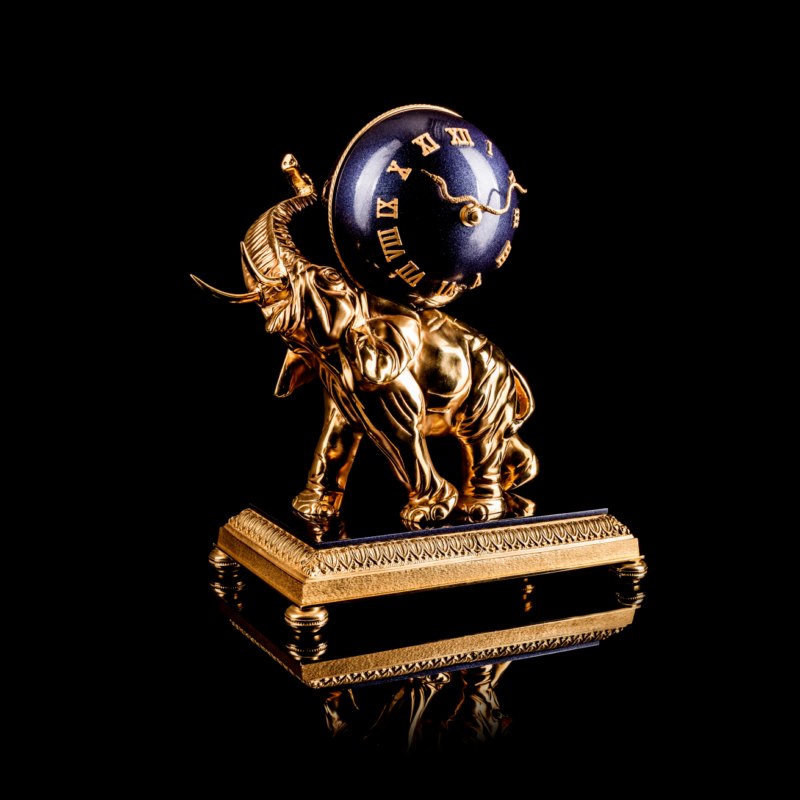 Elephant Globe Clock