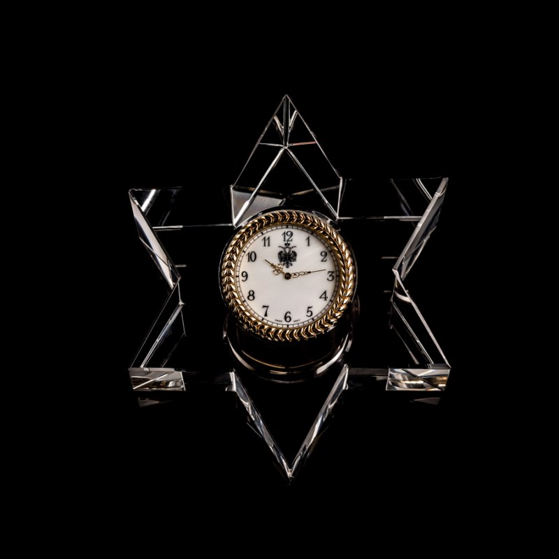 Six Point Star Clock