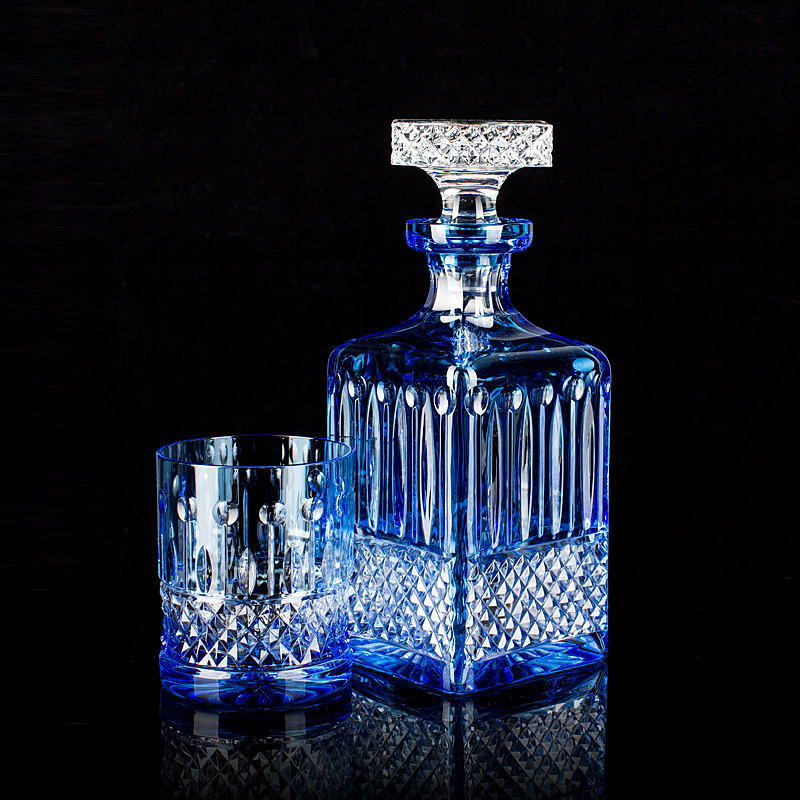 大好評です Cassiopea Decanter Tumbler Set Glass Spirit Decanter with x  Tumbler G